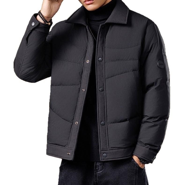 2025 Men's Daily Short  Jacket Fleece-Lined WindproofWarm Thickened Coat