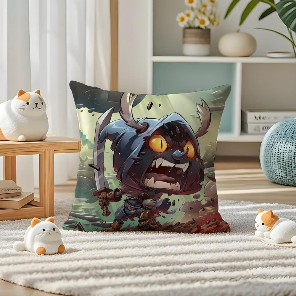 HOT G-Game D-Dofus Pillow Case Silky Elegant Comfort Sofa Bed Invisible Zipper