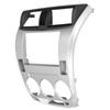 2Din Stereo Radio Fascia DVD Audio Navigation Panel Frame Silver Fit for Honda City 20082013