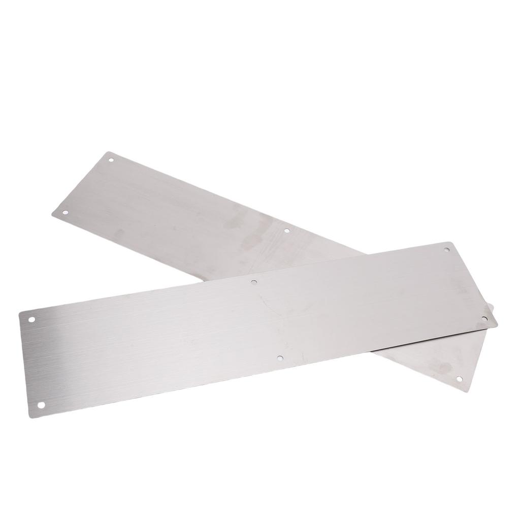 1 Pair Door   Plate Stainless Steel Door Bottom   Plate for Interior Exterior Door Decor