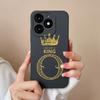 For Tecno Itel A70 Case Luxury Crown Letter Pattern Liquid Silicone Back Cover For ItelA70 A 70 New Design Advanced Sense Shell