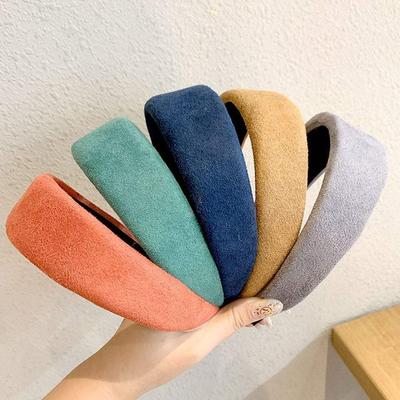 Suede Hairband Color Women's Headband Headdress Hair Accessories
