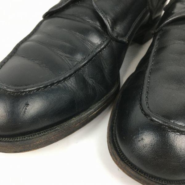 Pre-1980s USA Vintage All Leather Goodyear U-Tip Business Shoes Black Size 9.5D (Approx. 27.027.5cm) Men's(USED)