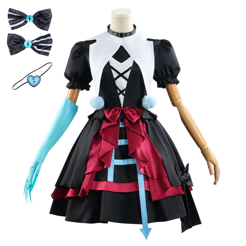 Party Eggy Mute Stella Cosplay Costume Fashion Halloween Party Dress Play Role