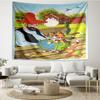 Pettson and Findus Print Tapestry, Backdrop, Easy Setup, Ideal for Bedroom, Office & Living Room, with Aesthetic Wall Hanging Decor.