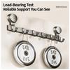 No-drill Door Back Vacuum Suction Cup Hooks Storage Rack