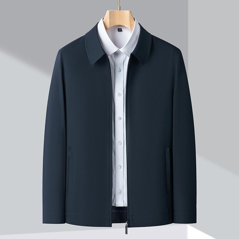 Middle-aged Business Executive Lapel Jacket Spring and Autumn New Middle-aged and Elderly Dad Dress Jacket Jacket