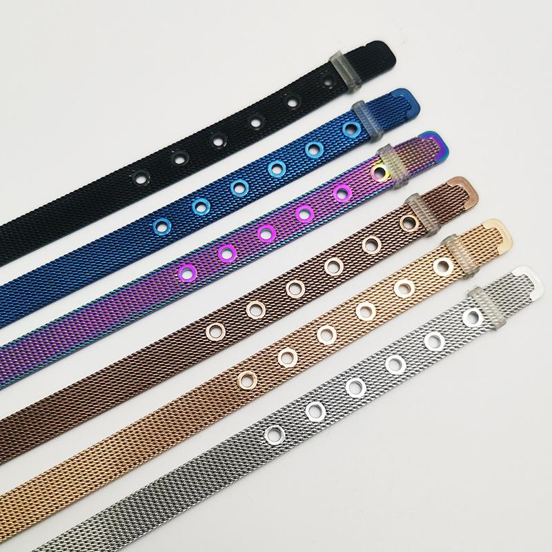 Adjustable Milanese Strap Belt Buckle Stainless Steel Mesh Bracelet Women