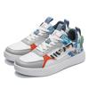 Large size sports and leisure shoes graffiti student flat four-season shoes low-top board shoes