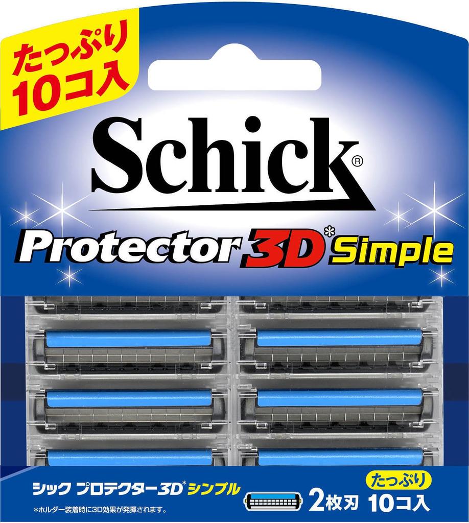 Schick Protector 3D Simple Replacement Blade (10 Pieces)