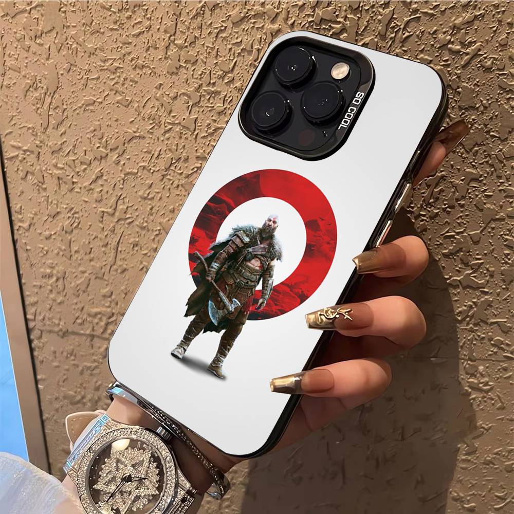 Game G-God of W-War Kratos Phone Case Phone Case For iPhone 14 16 15 11 12 13 Pro Max Mini Plus Shockproof Cover