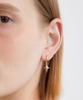 Halden Hanging Star Pendant One Touch Earrings (E039_Gold)