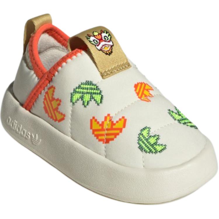 Adidas Originals Puffylette Slip Resistant Cushioning Abrasion Resistant Low top Toddler Shoes Ecru Infant And Toddler IF4349