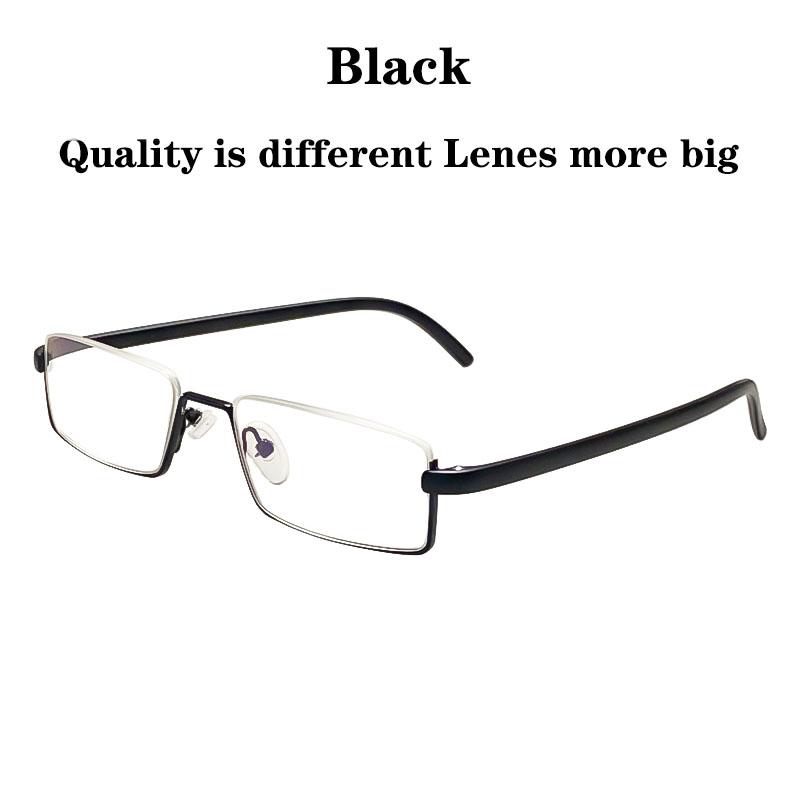May Flower Metal Anti-Blue Light Reading Glasses Men Half Frame Prescription Eyeglasses Male TR90 Eyewear With Case óculos +1.75