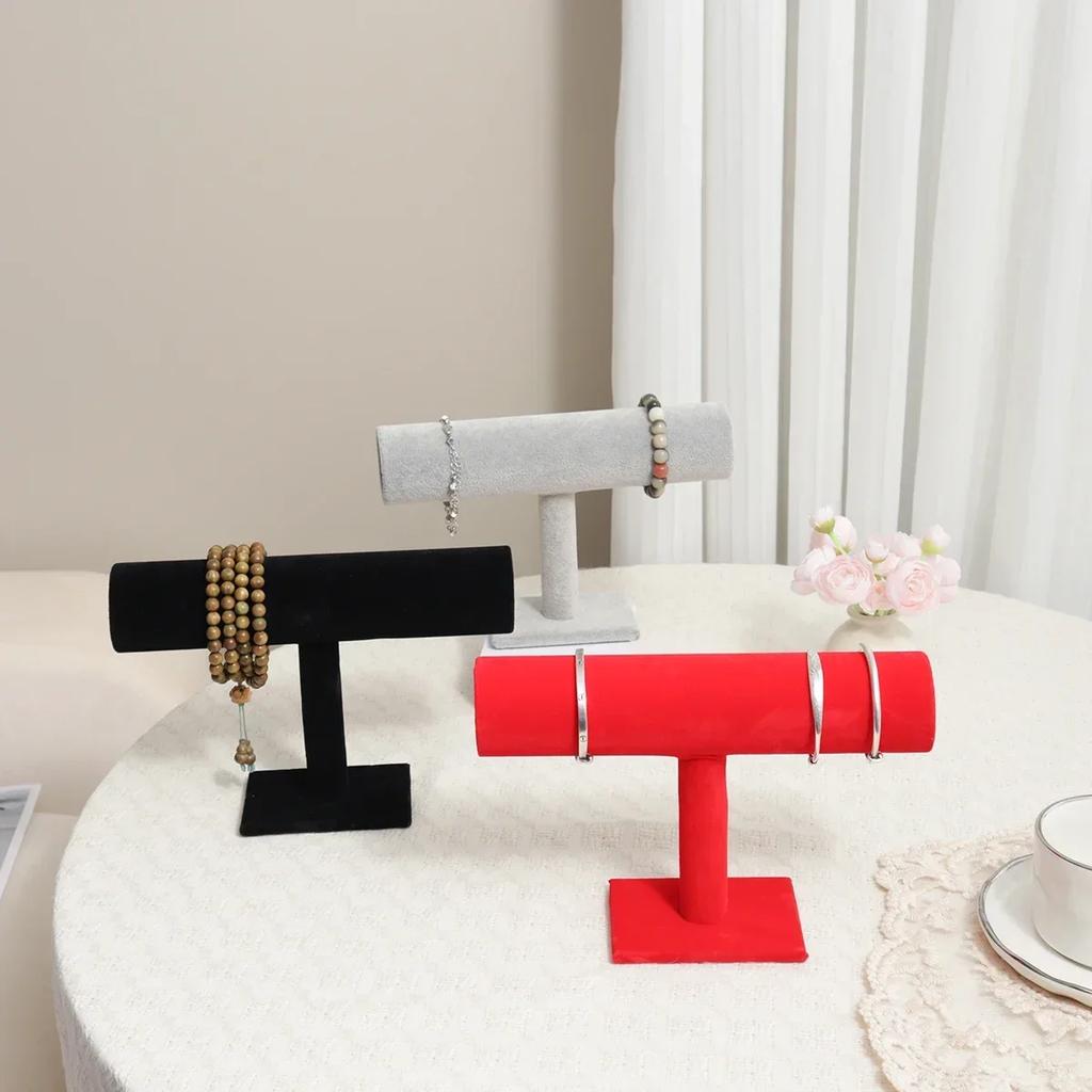 1pc-Watch and Jewelry Display Stand Suede Bracelet Stand Display Prop Stand Bracelet Hair Ring Display Prop