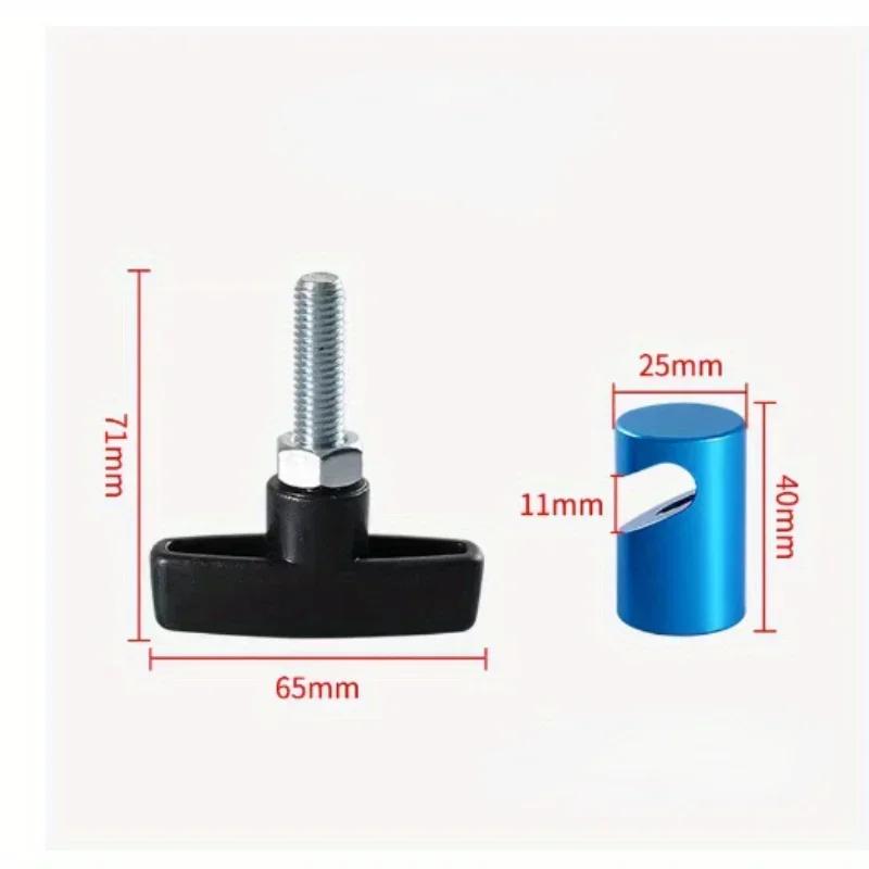 1pcs Aluminum Car Hood Holder Trunk Air Pressure Anti-Slip Engine Cover Lifting Support Rod  Clamp Lift Support Clamp RS-EM1041