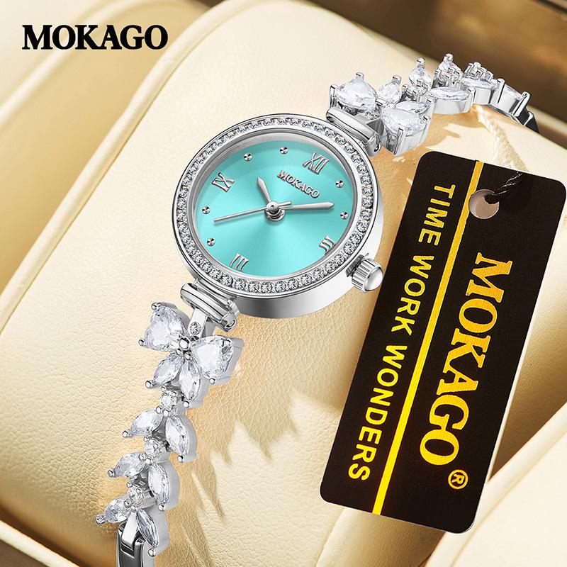 MOKAGO Exquisite Waterproof Women's Butterfly Diamond Quartz Watch
