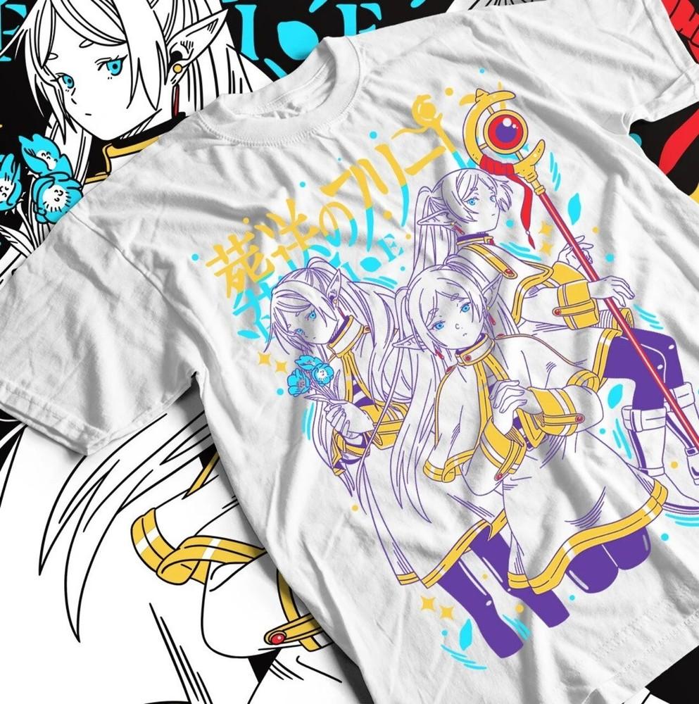 

Frieren T-Shirt, Beyond Journeys End Fern Stark Girl Anime Gifts Shirt, Unisex 4XL