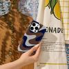 Brown Navy Swirls Phone Case for IPhone 17AIR 16E 16 15 14 13 12 11 17 Pro Max Plus Double-layer Back Cover