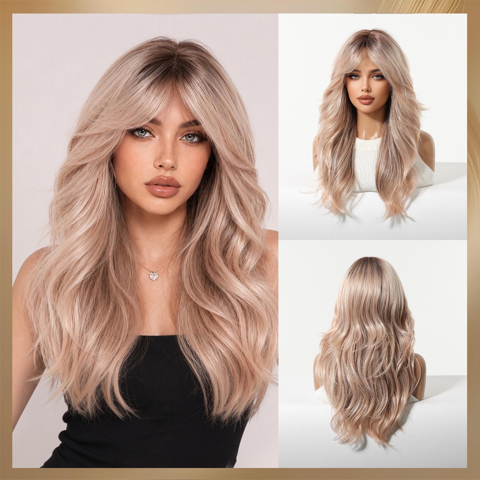 Rose Gold Ombre Blonde Pink Long