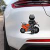 Kinder Fahren Motorräder Autoaufkleber Wasserdichte Vinyl-Abziehbilder Auto Karosserie Fenster Stoßstange Dekor Motorradhelm Aufkleber TM141