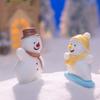 Cute Mini Snowman Ornament Cartoon Snowball Battle Snowman Ornaments  Christmas Gifts