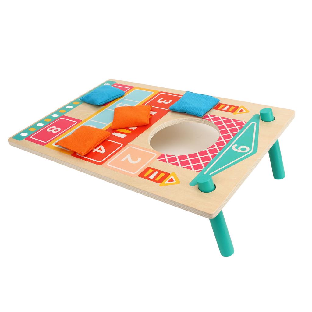 Solid Wood Cornhole Set Indoor and Outdoor Corn Hole Toss Bags Interactive Game Toys