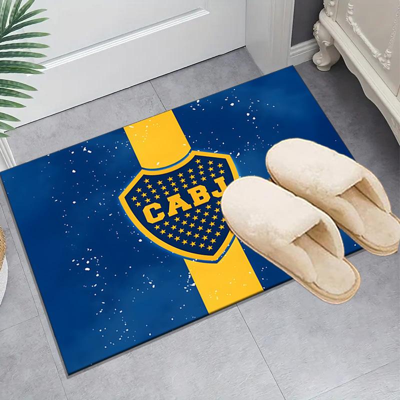 1PC Boca Juniors Crest Design Rug Game Carpet, Floor Mat for Bedroom Living Room Entryway Rug, Home Decor Idea Gift for Christmas birthday