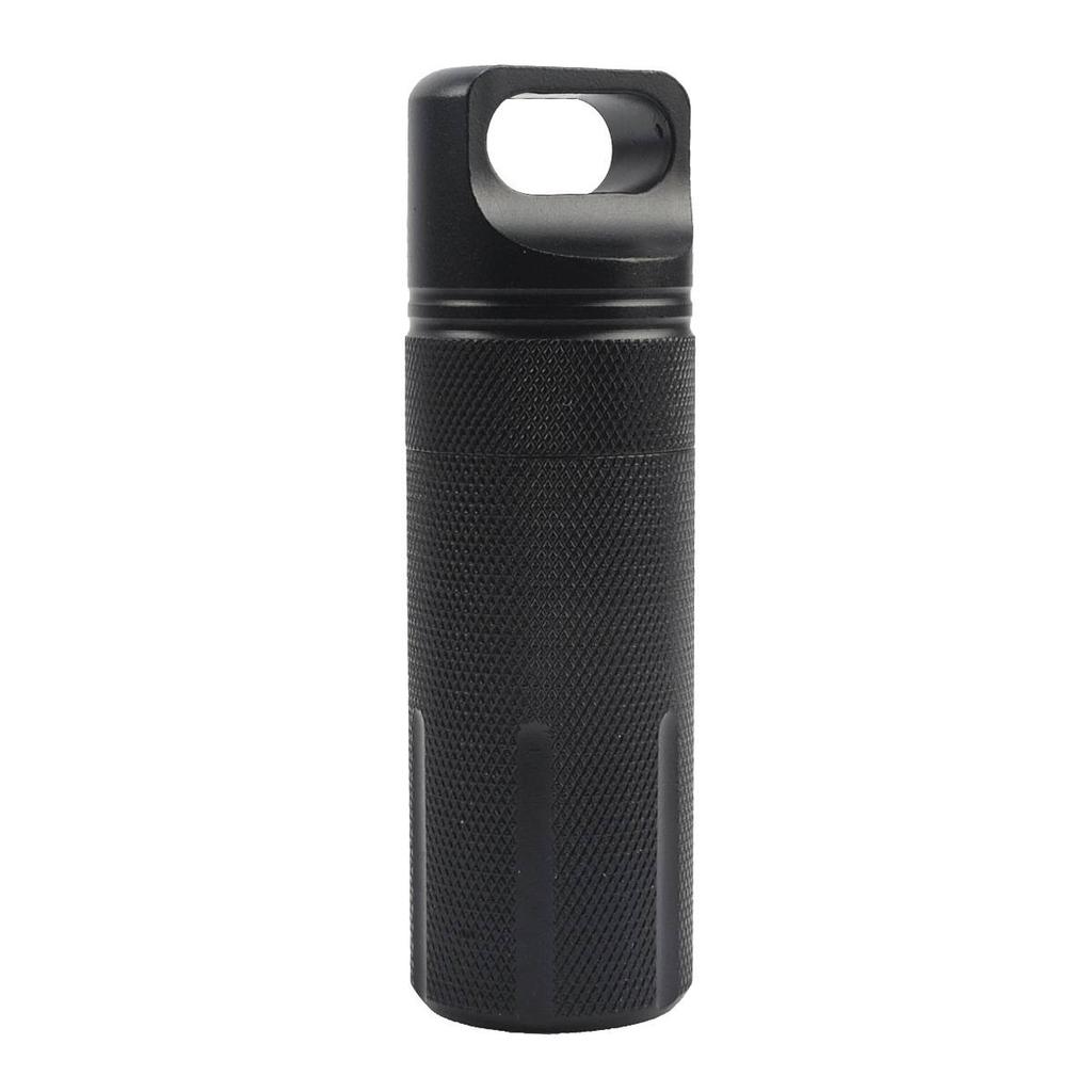 1 Piece Outdoor Aluminum Alloy Waterproof Can Sealed Storage Box Portable Medicine Bottle Outdoor Emergency Product Storage Box
