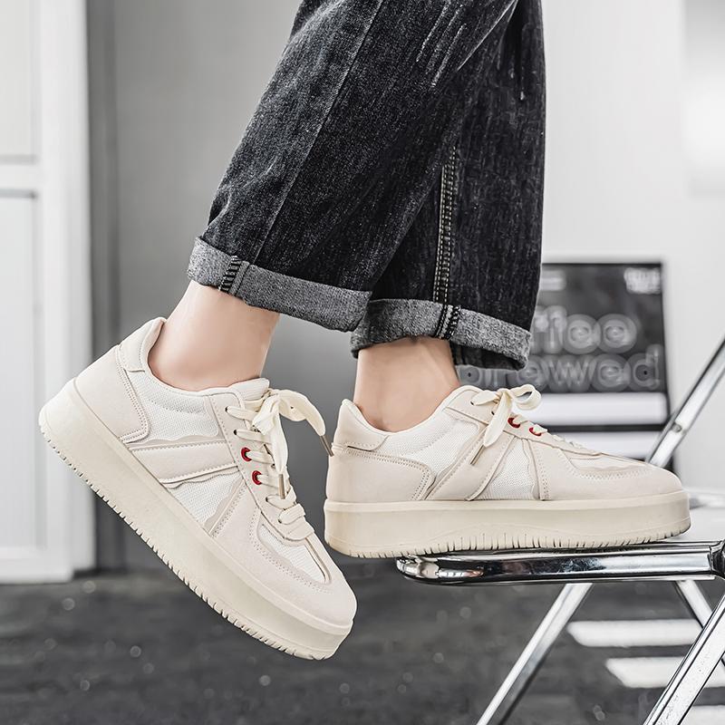 Fashion Street Vintage Sneakers Men Fashion Comfortable Suede Platform Men's Skateboard Shoes Trend Outdoor Casual Sports Shoes For Men