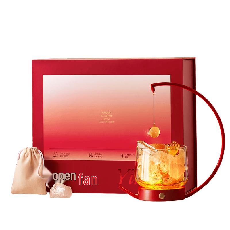 YINMI Aroma Crystal Diffuser Stone Night Light