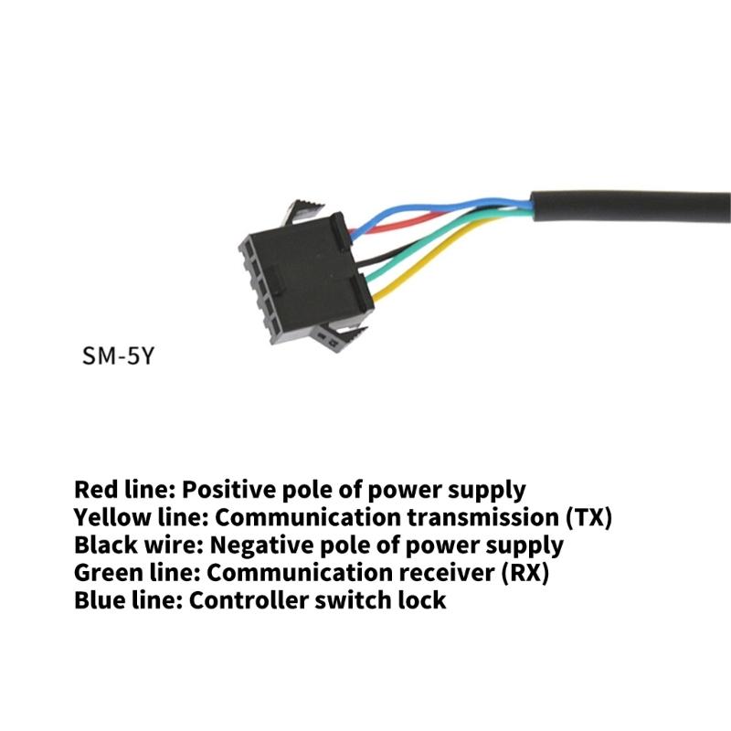 Waterproof Electric Bike LCD Display Meter EN06 for 22.2mm Handlebars USB Power Speed Functionality with Cable Cord