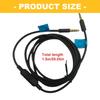 Replacement Nylon Braided Gaming Headsets Sound Cable for G233 G433 GPRO GPRO With Inlines Controls