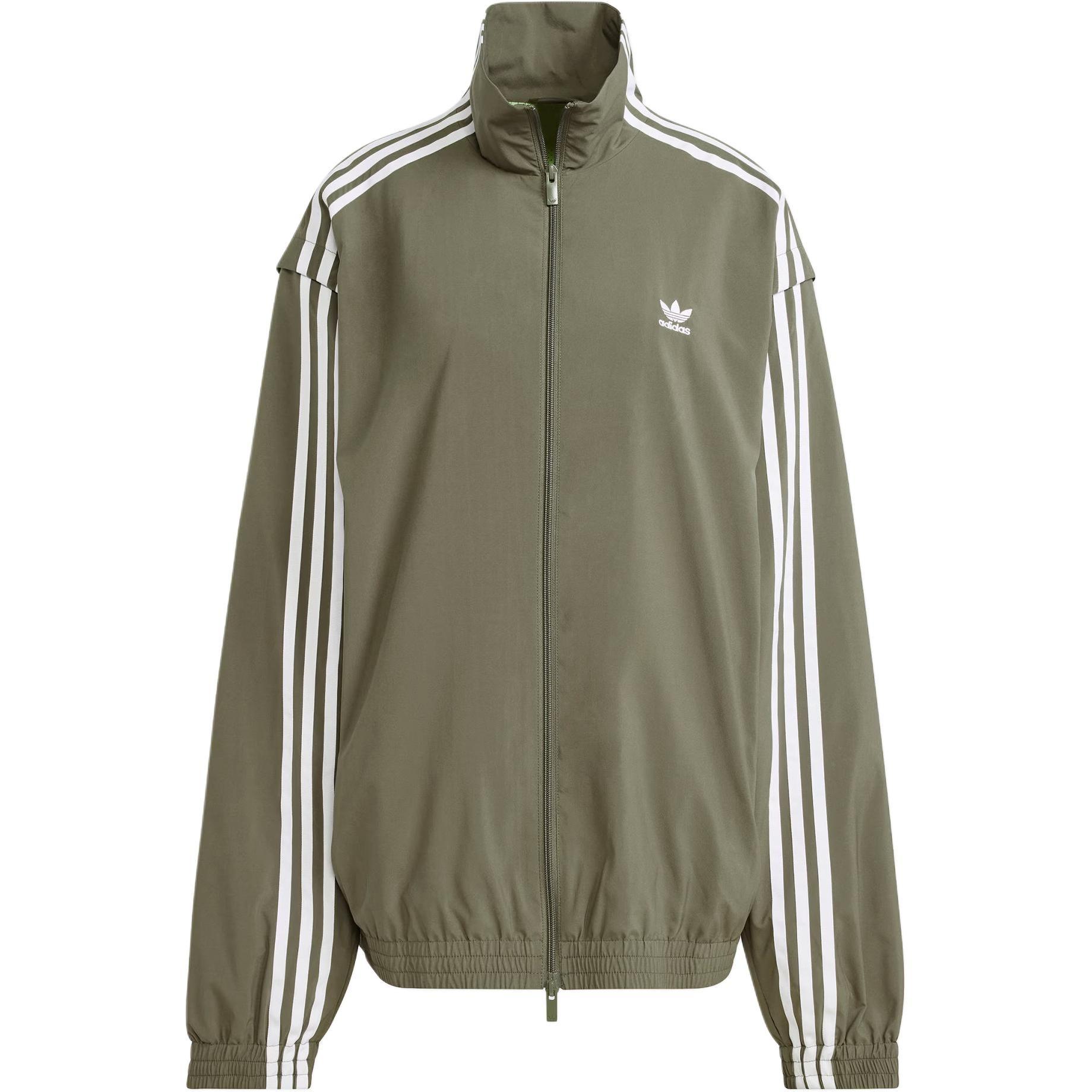 (WMNS) adidas ADILENIUM 2 Oversized Track Jacket Khaki Women s JM9252 L
