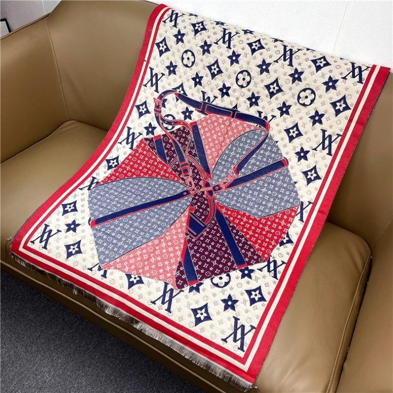New umbrella letter imitation cashmere scarf women's winter versatile warm medium and long shawl women's source