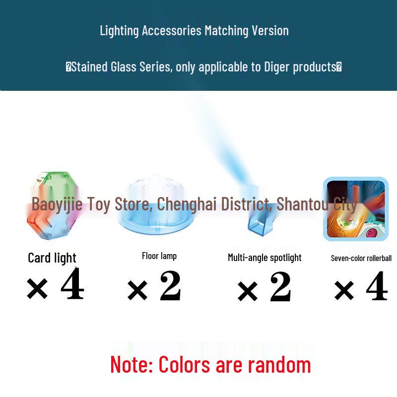 Genuine Magnetic Tiles Replacement Parts - Magnetic Car Accessories for Educational Building Toy