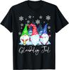Frohe Weihnachten Nordische Wichtel Tomte Nisse Dänisches Weihnachts-T-Shirt