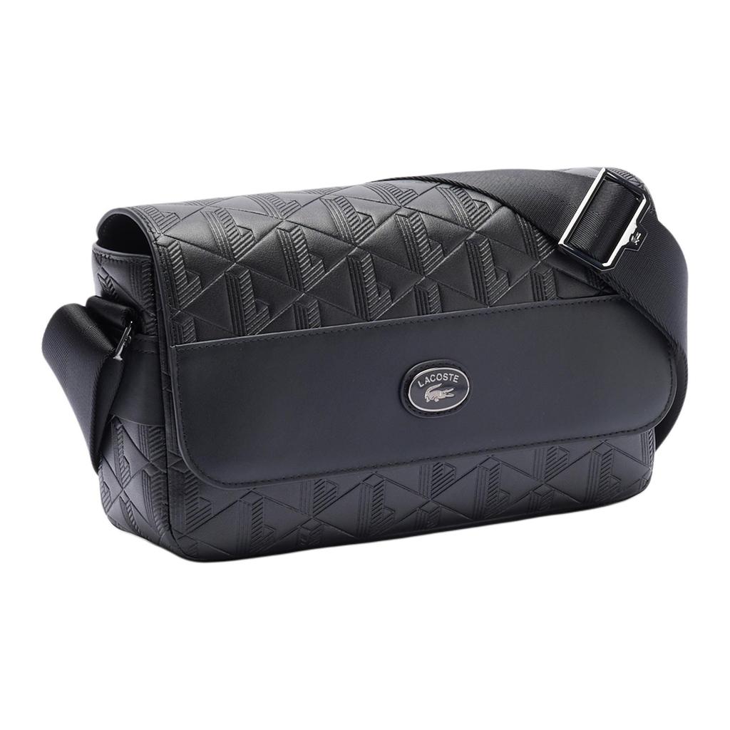 LACOSTE Polyurethane Shoulder Bag, Crossbody Bag Unisex Black NU4838MR-000