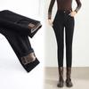 Women's Fleece-Lined High-Waisted Slimming Jeans – Winter Style, Versatile, Elastic, Slim-Fit Harem Pants