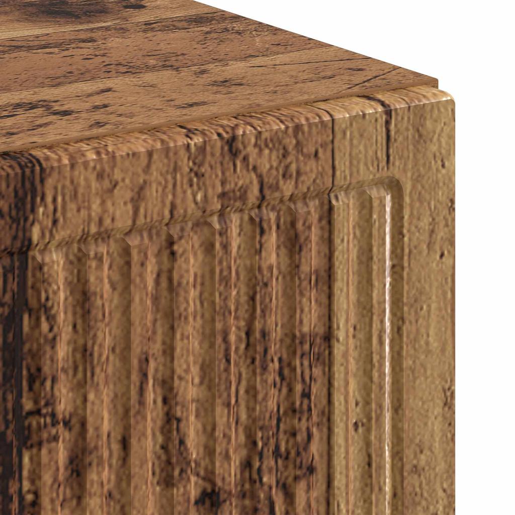 Bathroom Storage Cabinet EDE Reclaimed Wood 59.5 x 31 x 80 cm