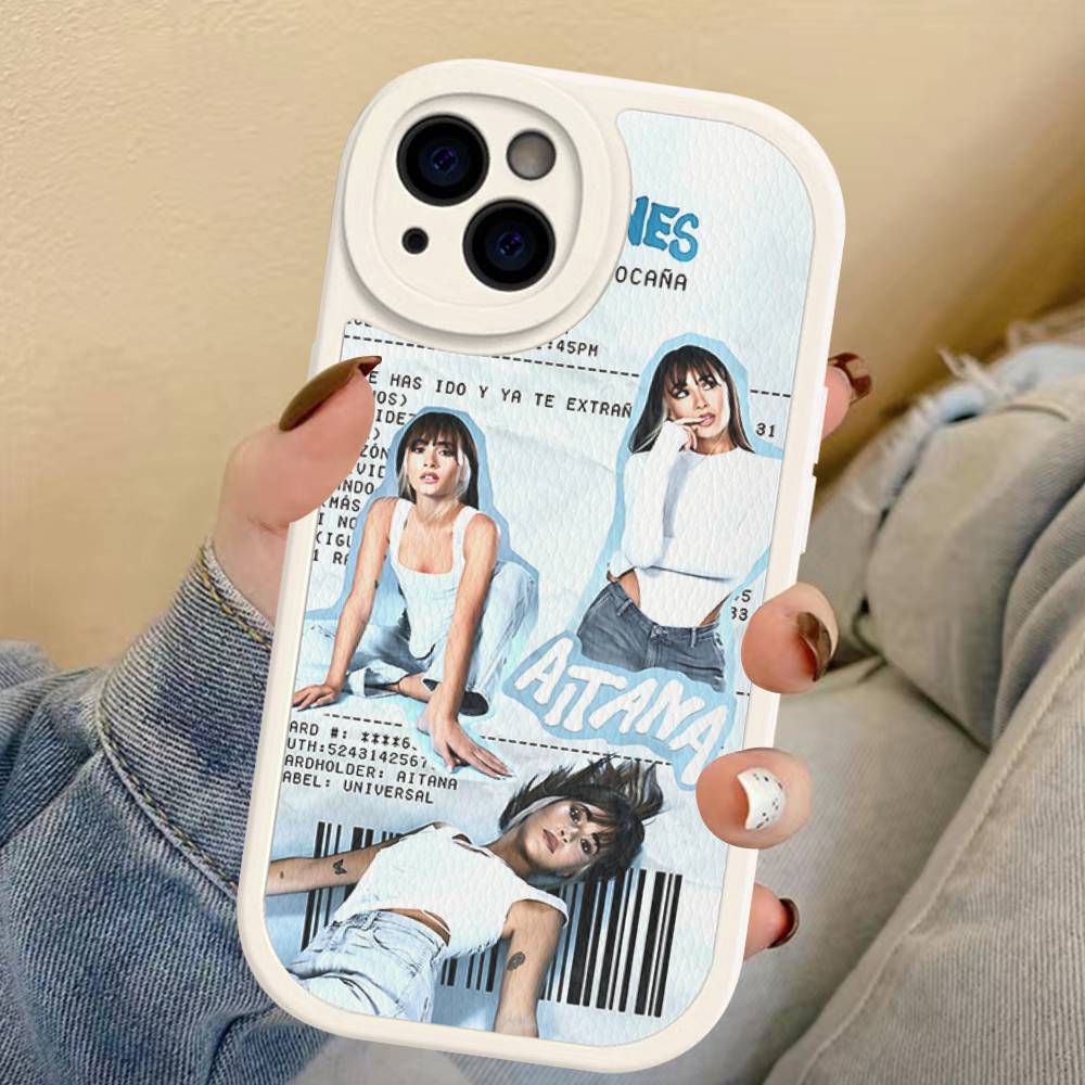 Sängerin A-Aitana Ocaña Handyhülle für iPhone 16 15 14 13 12 11 Pro Max Plus Leder Stoßfeste Hülle