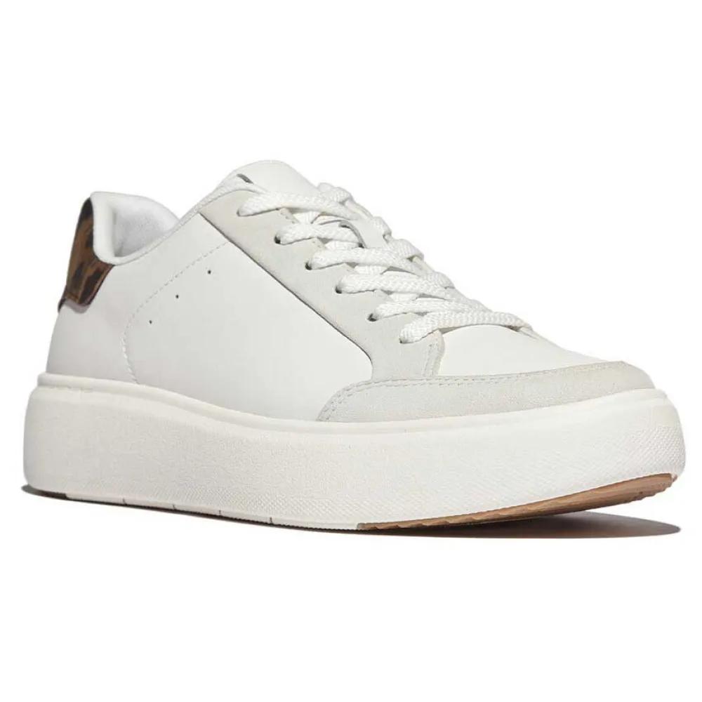 Fitflop RTG Leopard Backtab Leather Sneakers