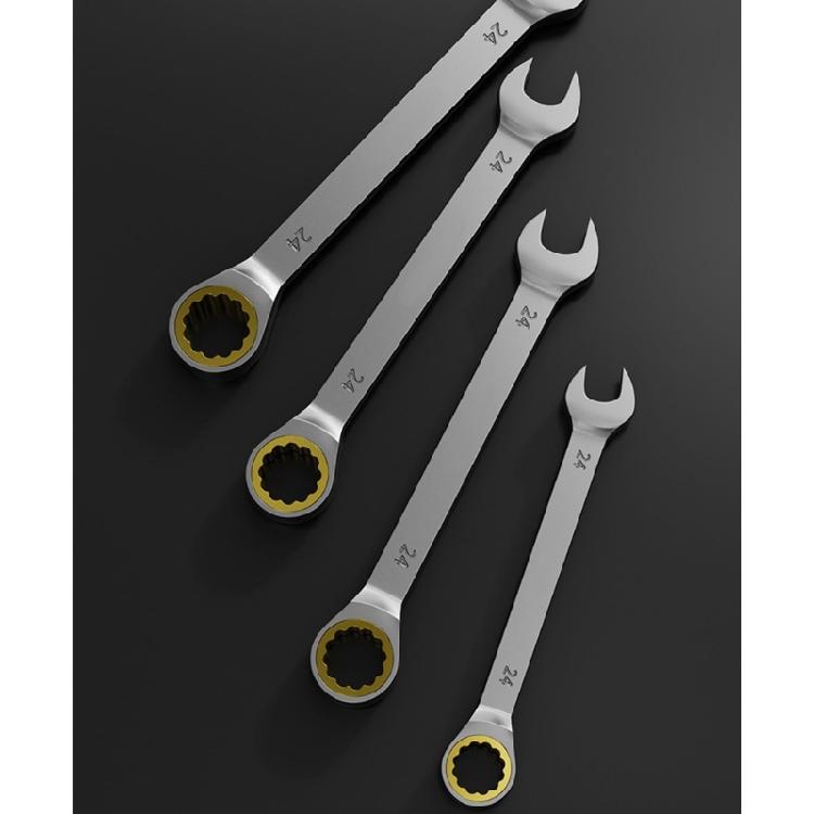 Reversible Ratcheting Spanner Alloy Steel Build Compact Design Torques Wrench Ideal for Field Engineers Emergency Repairs