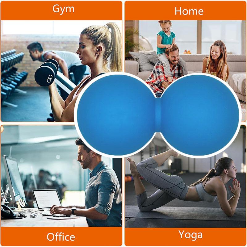 Peanut Massage Ball Double Lacrosse Massage Ball Mobility Balls Deep Tissue Massage Tool For Neck Leg Back Myofascial Releax