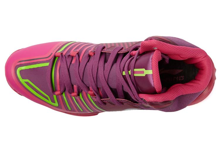 Men's Sneakers Li-Ning Li Ning Speed 1 Mid Top Basketball Shoes Men's Rose Red