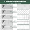 Garden Soil Sieve Set Stainless Steel Rock Sifter Screen with 1/3/6/9/12 mm Replaceable Sieve Mesh Garden Plant Nursery Tools