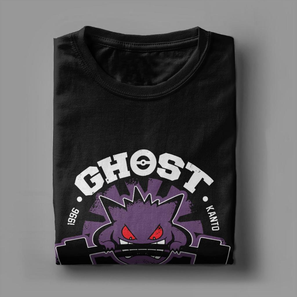 Φανέλα Ghost Gym για Άνδρες Βαμβακερή Φανέλα Gengar Kaiju Ιαπωνικού Στυλ Τσέπης T-Shirt Κοντομάνικη Ρούχα Ιδέα Δώρου