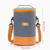 Large Capacity Insulated Cooler Bag - Portable Aluminum Foil for Freshness & Heat Preservation, Durable Zipper Closure, Ideal for Outdoor Travel