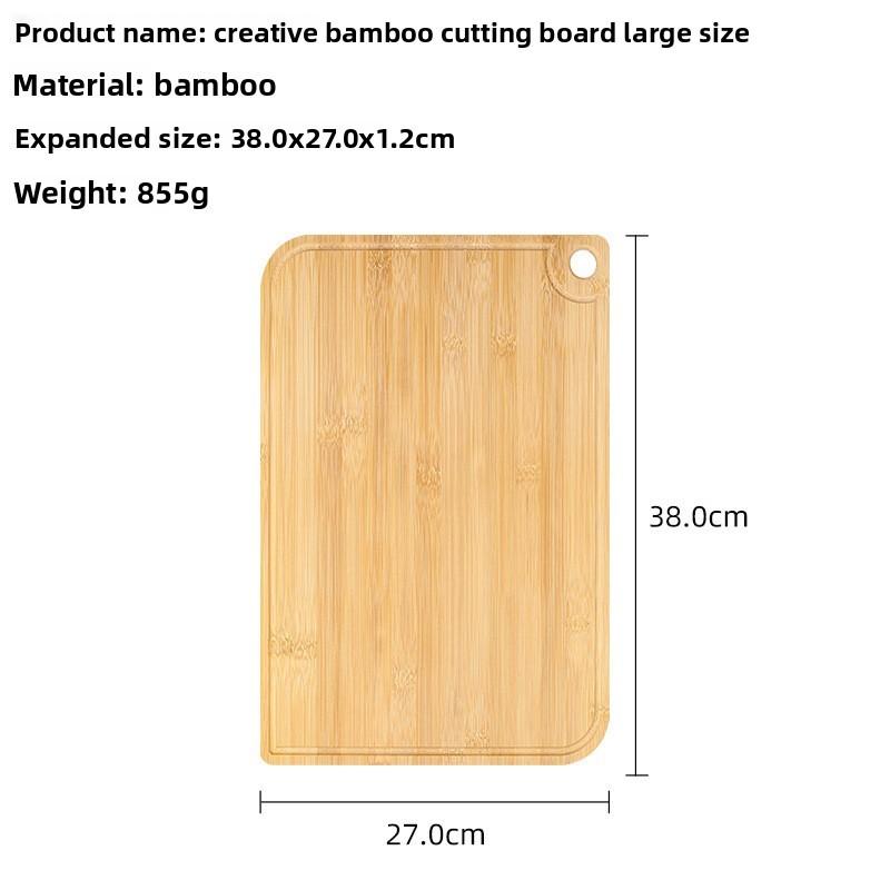 Modern Bamboo Cutting Board With Doublesided Design For Home Cooking Preparation
