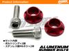 COTRAX License Plate Bolts, Lightweight, Aluminum, License Plate, Bolts, Washers + Stainless Steel, M6